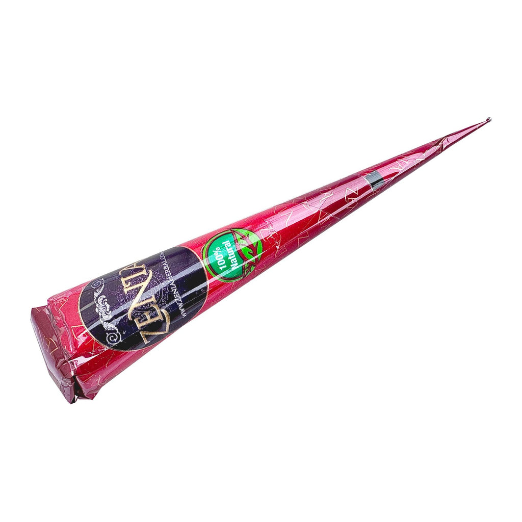 Zenia (Pack of 3) 100% Natural Henna Hair Color Paste Hair Dye Cones Dark Reddish-Brown Color 25g Each Cone