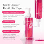 medicube PDRN Jelly to Foam Cleanser - Gentle Low pH Hydrating Cleanser | Hydrating Daily Face Wash with PDRN, Collagen & LHA - For All Skin Types, Korean Skincare, 200ml