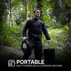 72 HRS Premium Portable Camping Toilet Seat with Lid for 5 Gallon Buckets