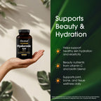 NatureBell Hyaluronic Acid 250mg - 240 Capsules - 250mg Hyaluronic Acid for Skin* - 5000mcg Biotin for Hair Growth* - 25 mg Vitamin C - Supports Bone, Eye & Joint Health*