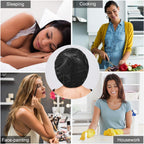 Buy now Silk Bonnets for Women,Double Layer Extra Large Satin Sleeping Cap with Elastic,Satin Bonnet for Curly Hair,Satin Cap for Natural Hair, Women Girl(Black) at indiglob india
