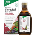 Floradix Floravital Liquid Iron Supplement, Vegan, Gluten-Free, 16.9 Fl Oz | Liquid Iron & Vitamin Formula with Ferrous Gluconate, Vitamin C, B Vitamins & Herbs for Energy Support*, Yeast-Free & Non-GMO