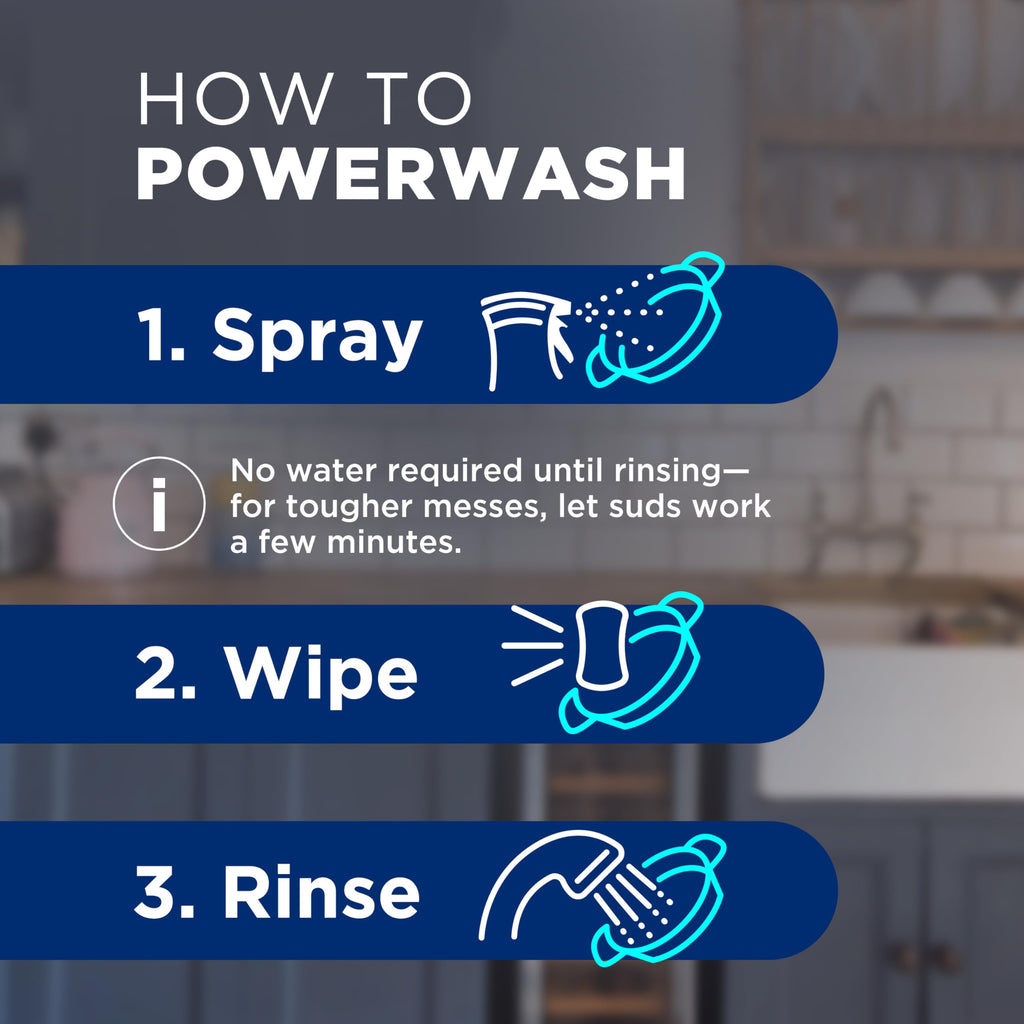 Dawn Powerwash Spray, Dish Soap, Dishwashing Liquid, Crisp Lilac, 1 Starter Kit, 16 Fl Oz