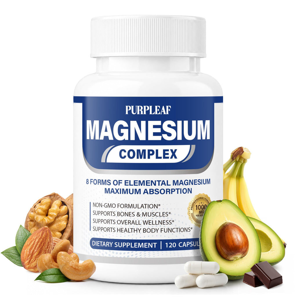 1000mg Magnesium Complex for Women & Men, 120 Capsules