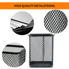 HSYMQ Pen Holder for Desk, Wire Mesh Pencil Cup Holder for Desk Organizer for Office Supplies