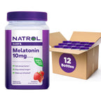 Natrol Melatonin 10 mg Gummies, Sleep Support for Adults, 140 Gummies | Supplement to Fall Asleep Faster & Stay Asleep Longer, Wake Up Refreshed, 100% Drug-Free, Strawberry-flavored, 70 Day Supply
