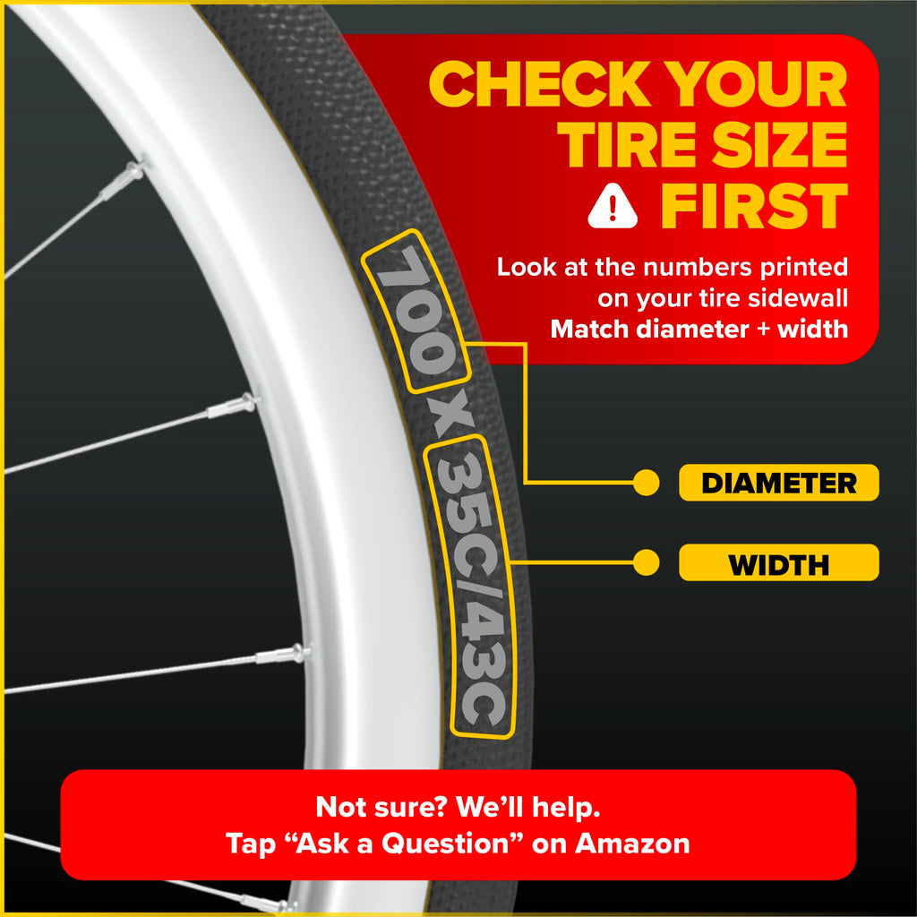 Ultraverse 700x35-43c Bike Inner Tube, 37mm Schrader Valve, 2 Pack