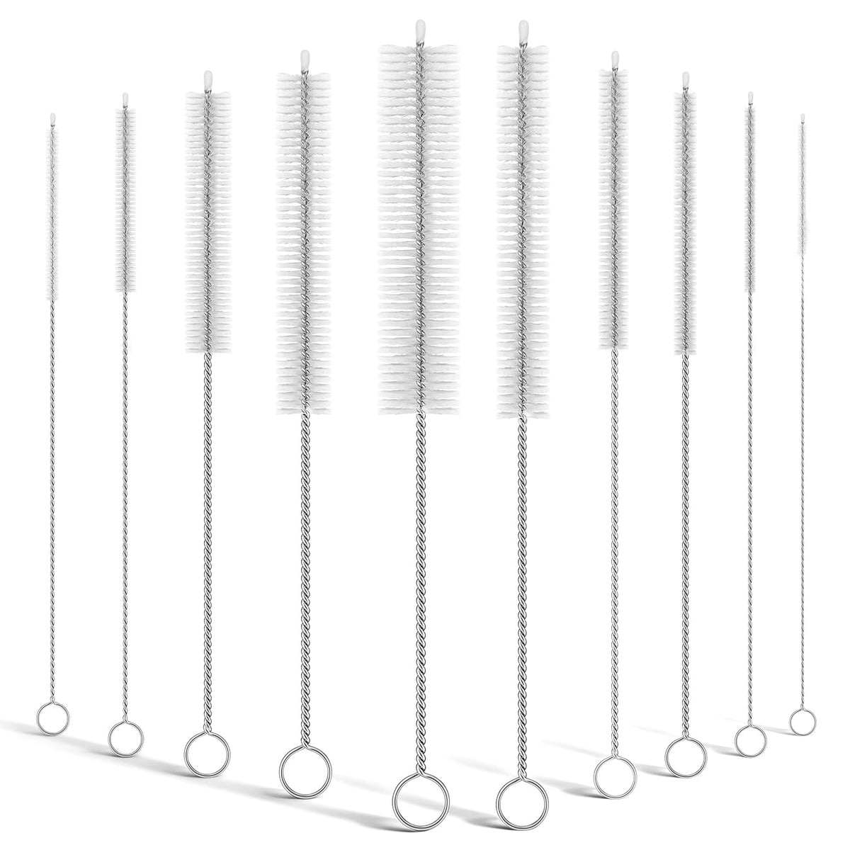 Long Straw Cleaner Brush Set, 8.7 Inch Cleaning Brushes, 10 Pack