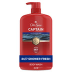 Old Spice Refreshing Body Wash for Men, 3X Defense, 24/7 Shower Fresh with Long Lasting Scent, Red Collection, Captain with Bergamot Scent, 33.4 oz