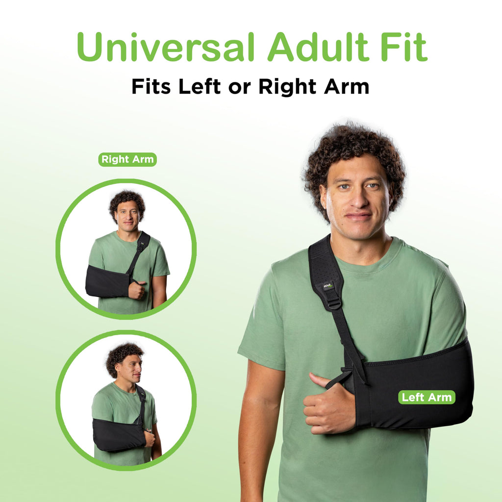 Think Ergo Arm Sling for Shoulder Injury & Rotator Cuff Support – Breathable, Adjustable Arm Sling with Front Buckle, Padded Strap & Thumb Loop, Left or Right Arm, Adult Support