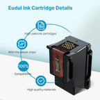 63XL Ink Cartridges Black and Color Replacement for HP Ink 63 for HP 63XL Ink Cartridge Combo Pack Work for HP OfficeJet 3830 4650 5255 5258 5200; Envy 4520 4512 4510; DeskJet 1112 2130 3630 (2 Pack)