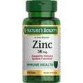 Nature’s Bounty Zinc 50mg, Immune Support & Antioxidant Supplement, Promotes Skin Health, 1 Caplet Per Day, Gluten Free, 250 Vegetarian Caplets