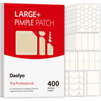 Daolyo Pimple Patches for Face, 4 Size 300 Counts Hydrocolloid Acne Patches | Pimple Patches for Covering Zits and Blemishes, Spot Stickers with Salicylic Acid, Tea Tree Oil & Calendula Oil