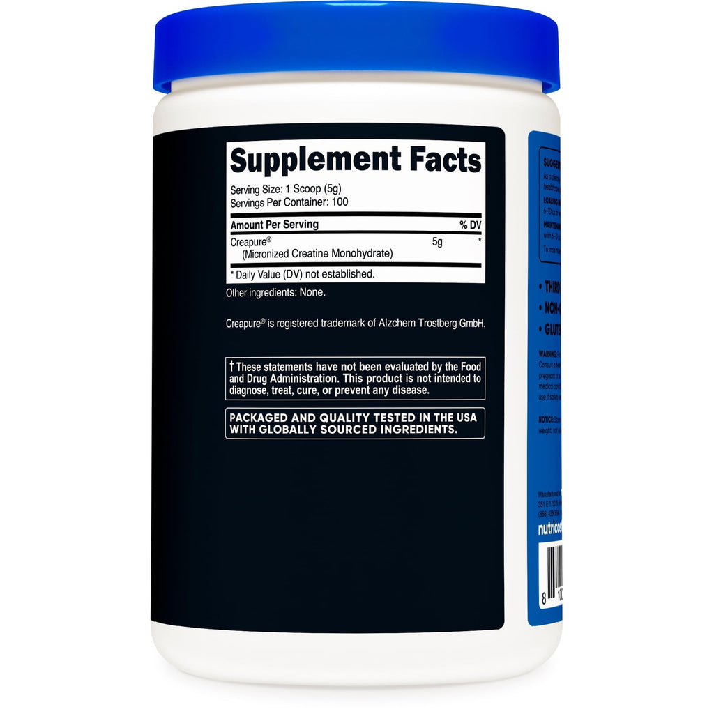 Nutricost Creapure® Creatine Monohydrate 500 Grams