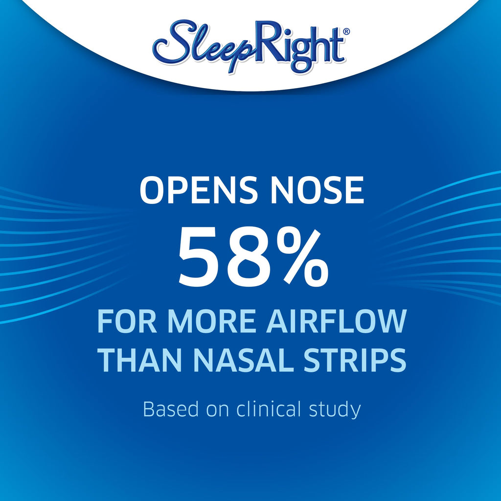 SleepRight Intra-Nasal Breathe Aids Breathing Aids for Sleep Nasal Dilator Snore Reducer - 2 Pack (4 Count)