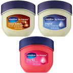 Buy now Vaseline Lip Therapy Variety 3-Pack â€“ CrÃ¨me BrÃ»lÃ©e, Rosy Lips, Cocoa Butter Mini Lip Balms for Soft, Glowing, and Deliciously Kissable Lips, 0.25 Oz Ea at indiglob india