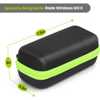 Buy now YOUSHARES Wireless Go 2 Hard Carring Case - Professional Flocking Mic Case Compatible with Rode Wireless GO II Dual Channel Compact Digital Wireless Microphone System (black) at indiglob india