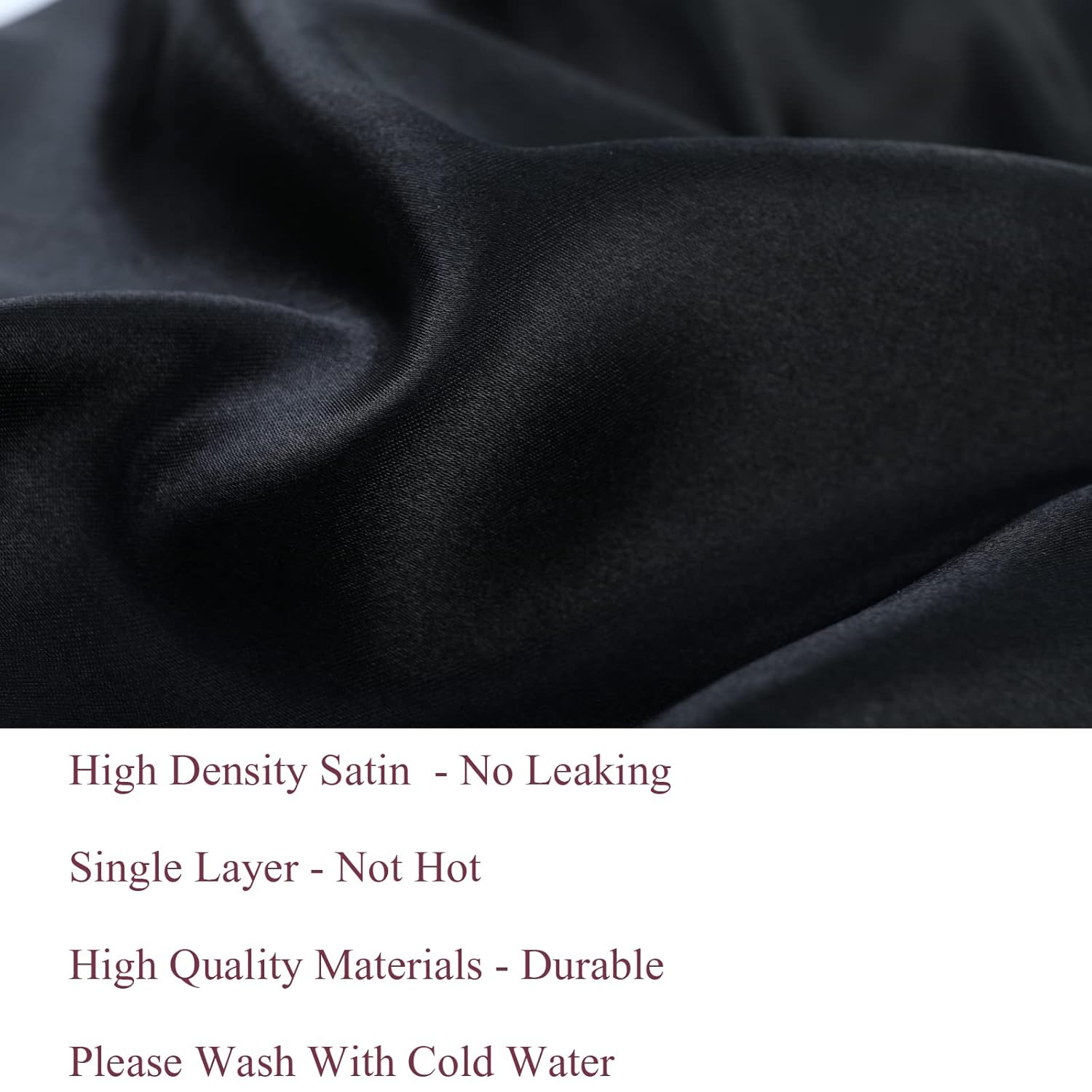 Buy now Satin Bonnet Silk for Hair Sleeping: Women Tie Bonnets Adjustable Night Cap Jumbo Size Comfortable Wide Band for Braids Curly Long Hair (Black) at indiglob india