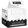 Face Towels Disposable XL 10"×12", Ultra Soft Facial Towels, 50 Count | Thick Biodegradable Face Towels, Plant Fiber Dry Wipes for Sensitive Skin, Makeup Remover & Face Cleansing