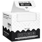 Face Towels Disposable XL 10"×12", Ultra Soft Facial Towels, 50 Count | Thick Biodegradable Face Towels, Plant Fiber Dry Wipes for Sensitive Skin, Makeup Remover & Face Cleansing