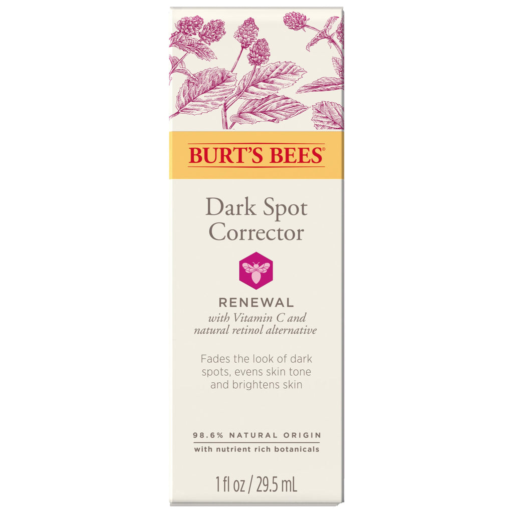 Buy now Burt's Bees Renewal Dark Spot Corrector With Natural Retinol Alternative and Vitamin C, Reduces Appearance of Dark Spots and Uneven Skin Tone, 98.6 Percent Natural Origin Skin Care, 1 fl. oz. Bottle at indiglob india