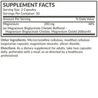 Futurebiotics Magnesium Glycinate 200 MG per Serving Chelated for High Absorption, Gentle On Stomach, Non-GMO, 60 Vegetarian Capsules