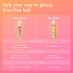 amika frizz-me-not hydrating anti-frizz treatment | lightweight hydrating spray for medium to thick coarse hair types 2a-4c, humidity + heat protection, smooth frizz for up to 3 days
