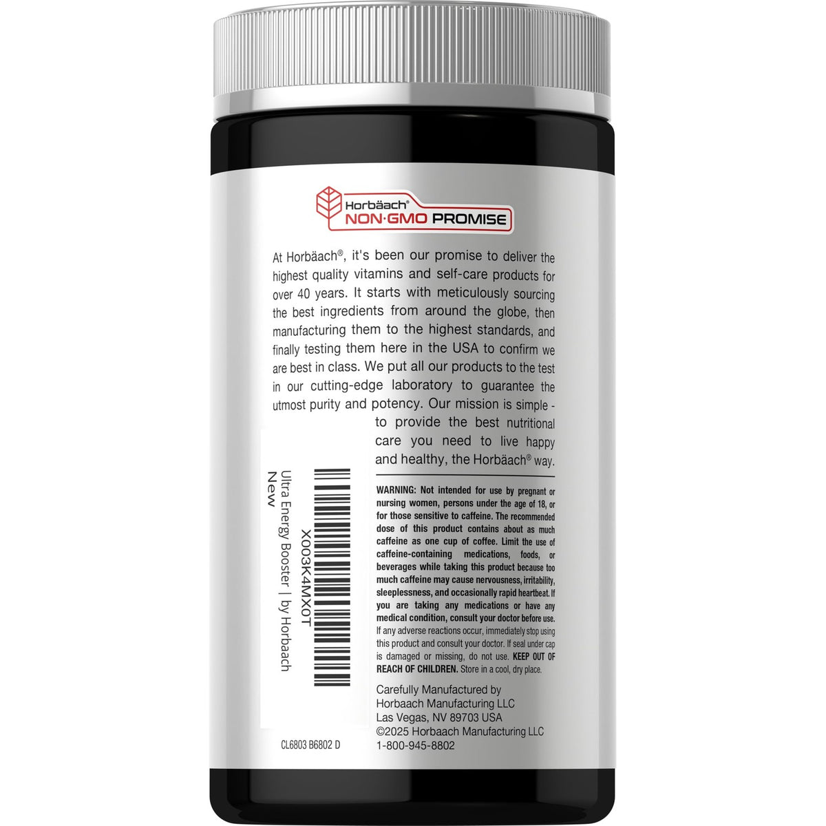 Horbäach Energy Supplement | 120 Capsules