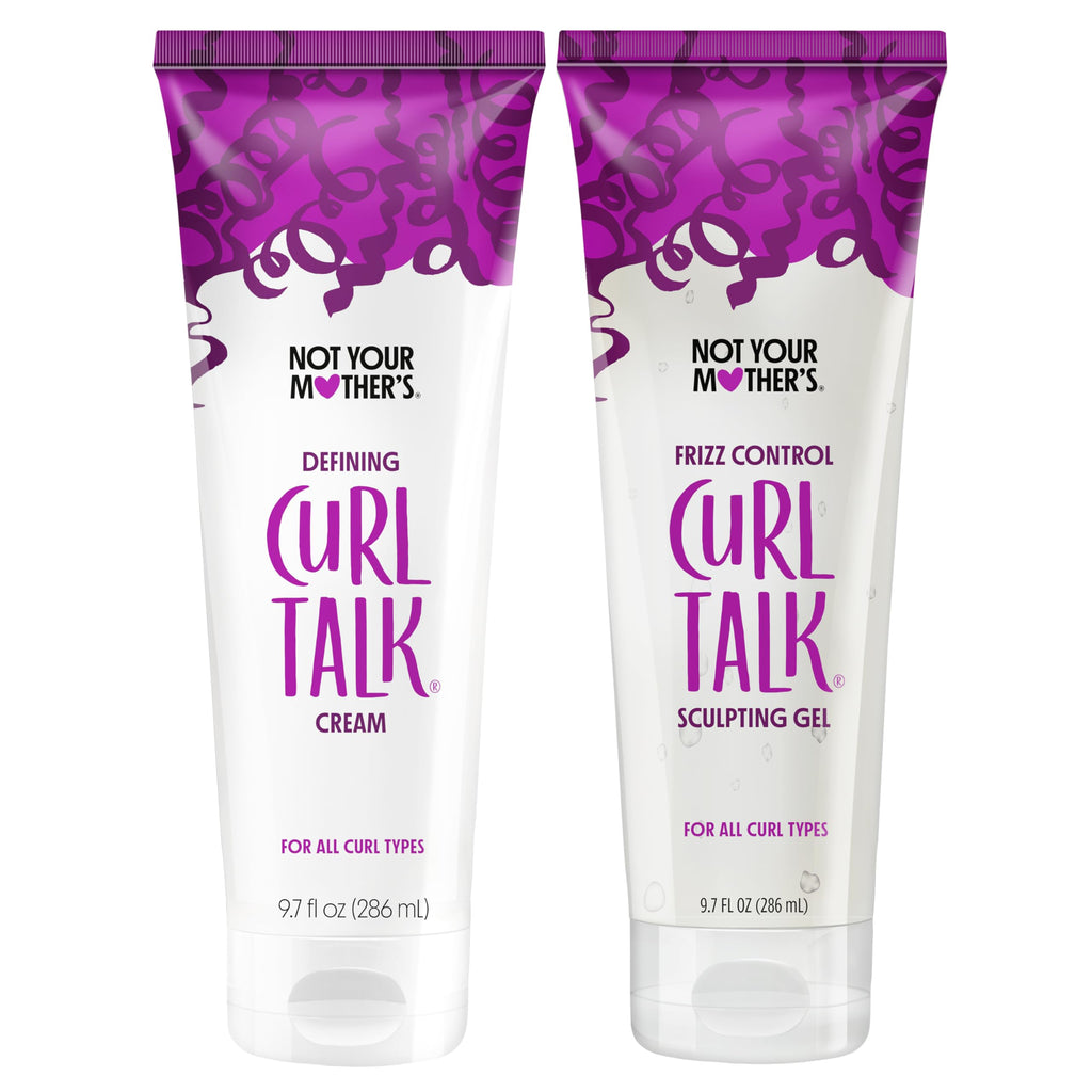 Not Your Mother's Curl Talk Frizz Control Sculpting Gel & Defining Cream - 6 fl oz Each - Tames Hair Frizz & Maximizes Definition - For All Curly Hair Types (Pack of 16)