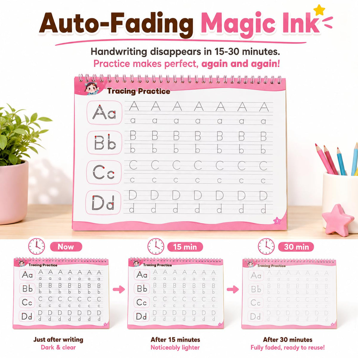Magic Grooved Writing Practice for Kids, Grooved Writing Books
