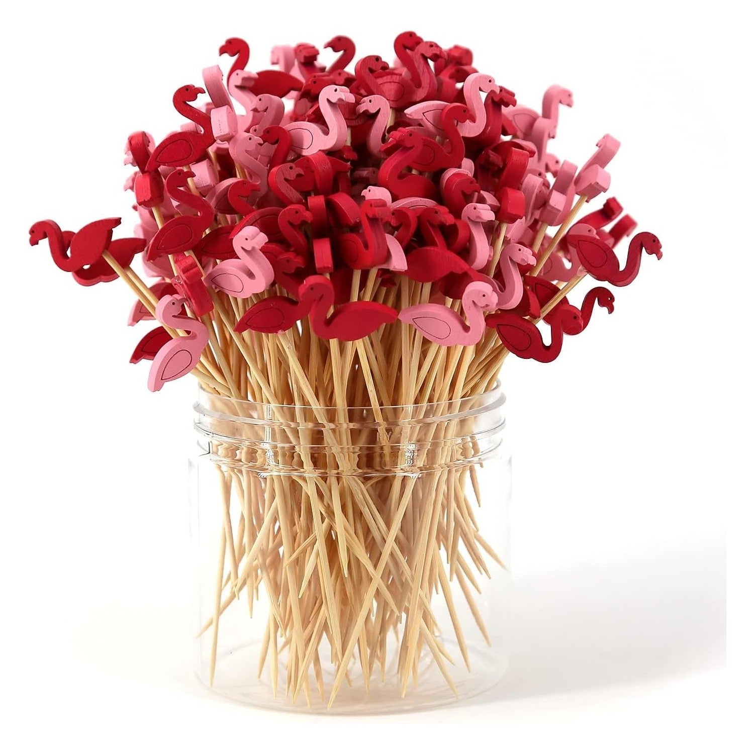Buy now PARTYHIPPO Bamboo Cocktail Picks 200 Pack – Tropical Fruit Toothpicks 4.7 Inch Cocktail Sticks for Appetizers, Fruit, Cheese, Drinks, Party Supplies (Fruit) Flamingo at indiglob india