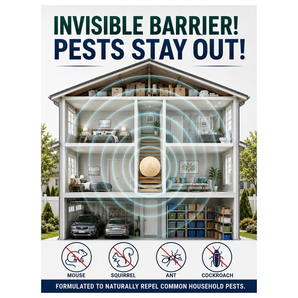 Rodent Repellent 36 Pack, Natural Mouse Repellent Ball Peppermint, Mice Repellent for Indoor & Outdoor, Long-Lasting Rodent Repellent Pouches for Patio/Home/Garage/Garden - Pets Safe