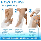 Buy now 100% Waterproof Cast Covers for Shower Leg - Tight Seal - Reusable Adult 2pk Half Leg Cast Protectors - Knee, Ankle, Foot at indiglob india