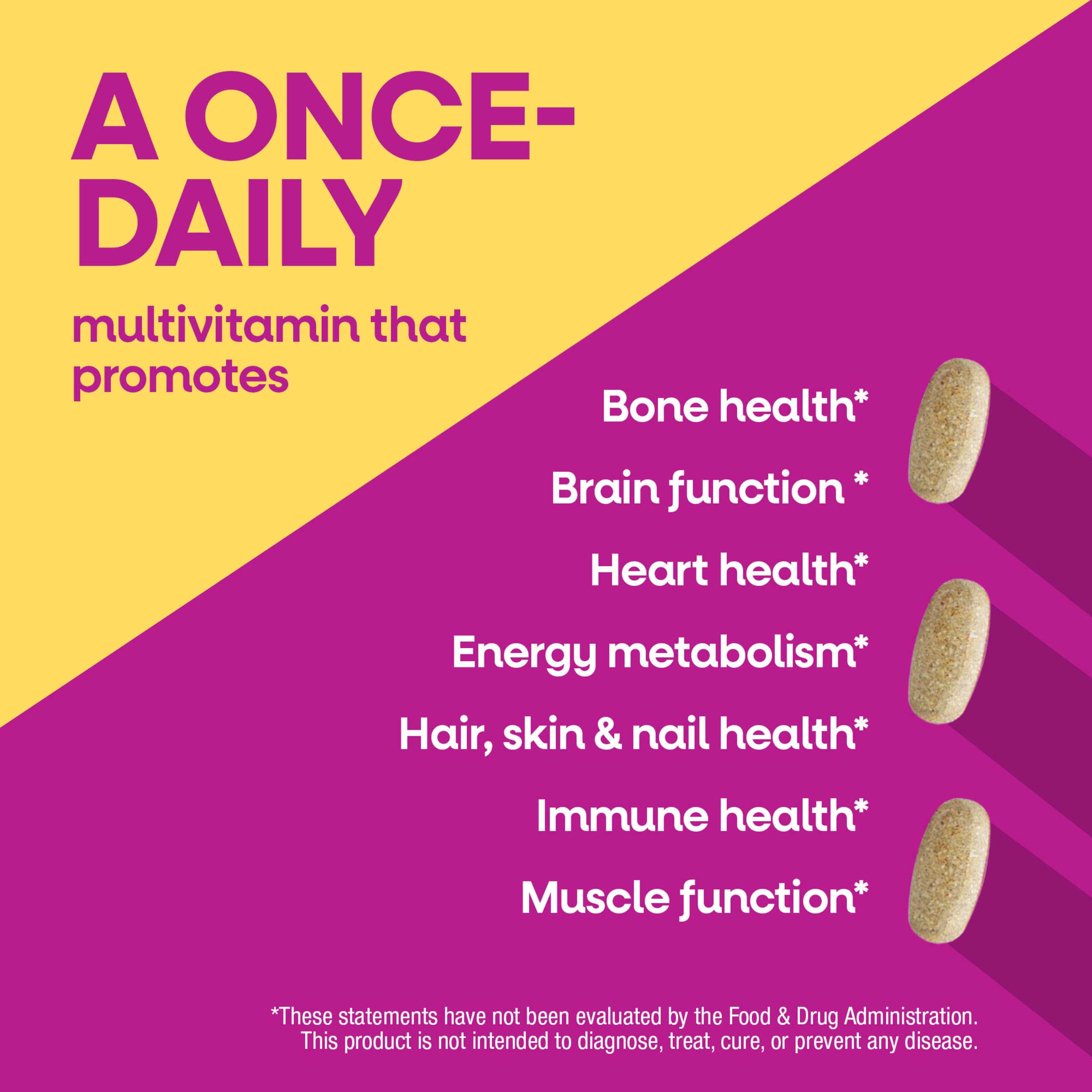 Nature's Way Alive! Women's 50 Plus Ultra Potency Multivitamin, 150 ct | Complete and High Potency Formula with Vitamin D3, C, E, and Methylated B12; Supports Heart, Brain, and Bone Health*.