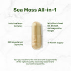 DEAL SUPPLEMENT 14-in-1 Irish Sea Moss Complex, 240 Veggie Capsules