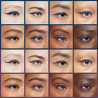 Showcasing Kaely 2Pcs Gel Eyeliner Pencil on multiple eye styles, featuring vibrant colors and smooth application. Premium imported quality.
