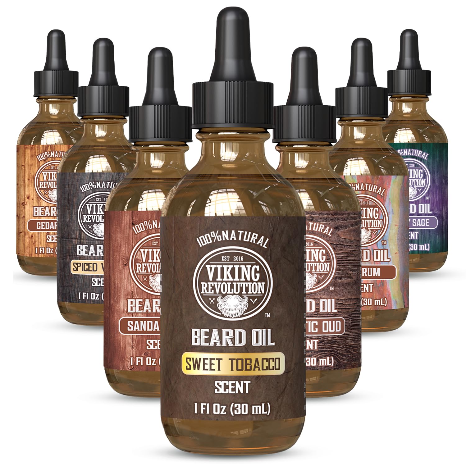 Buy now Viking Revolution Beard Oil with Clary Sage for Men - Natural Blend with Argan and Jojoba Oils for Softening, Strengthening, and Moisturizing Sweet Tobacco 1 Fl Oz (Pack of 1) at indiglob india