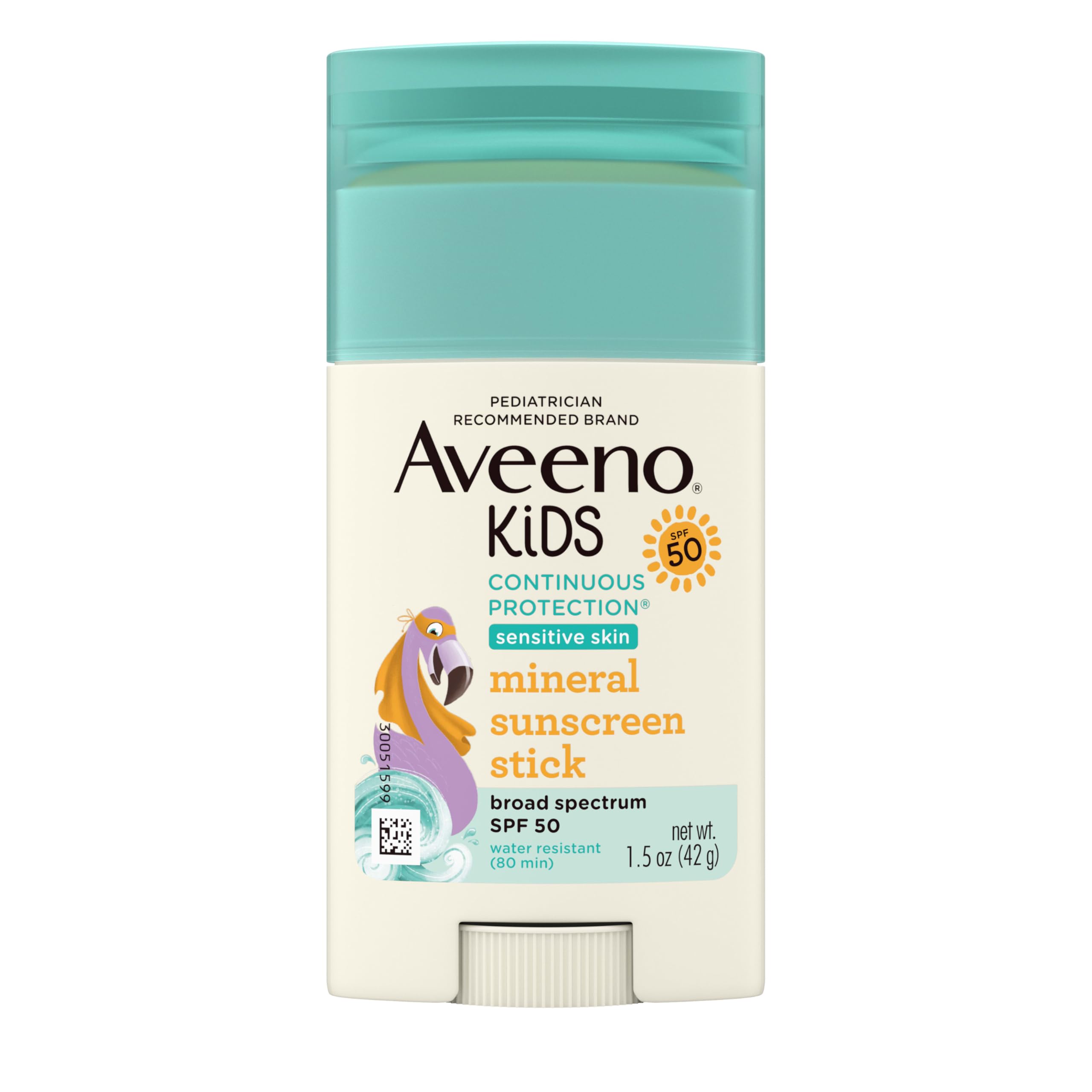 Buy now Aveeno Kids Continuous Protection Zinc Oxide Mineral Sunscreen Stick for Sensitive Skin, Face & Body Sunscreen Stick for Kids with Broad Spectrum SPF 50, Sweat- & Water-Resistant, 1.5 oz at indiglob india