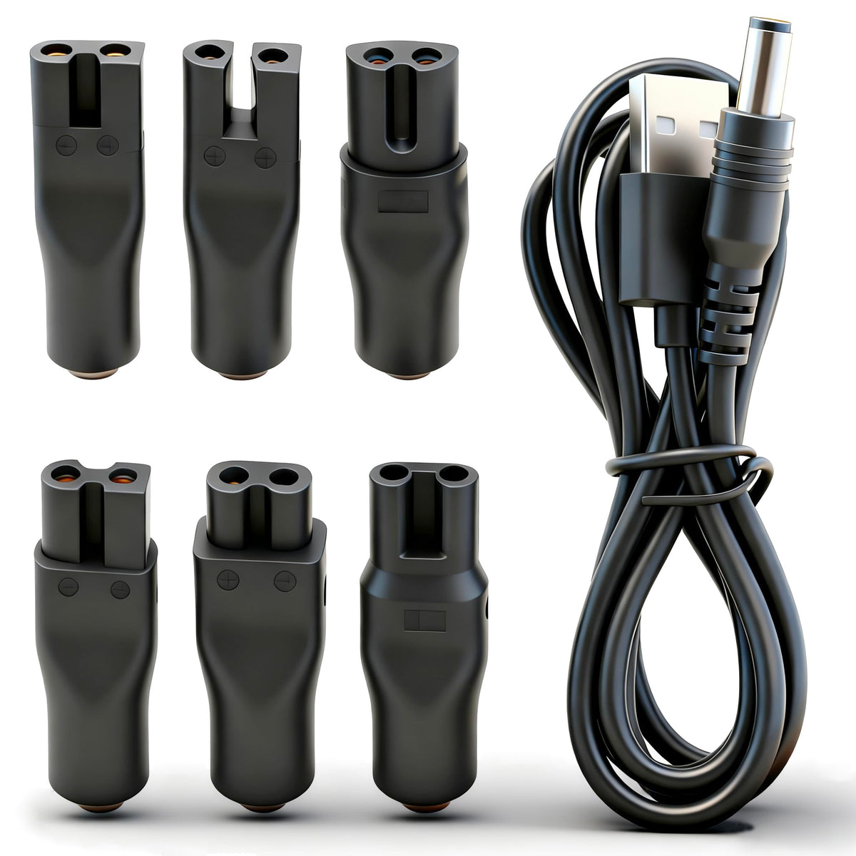5V USB Charger Cord for Electric Hair Clippers, Beard Trimmers, Shavers