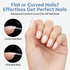 Modelones Short Almond Nail Tips offer a perfect fit for all nail beds, ensuring stylish and comfortable nails. Verified by CuratCart.