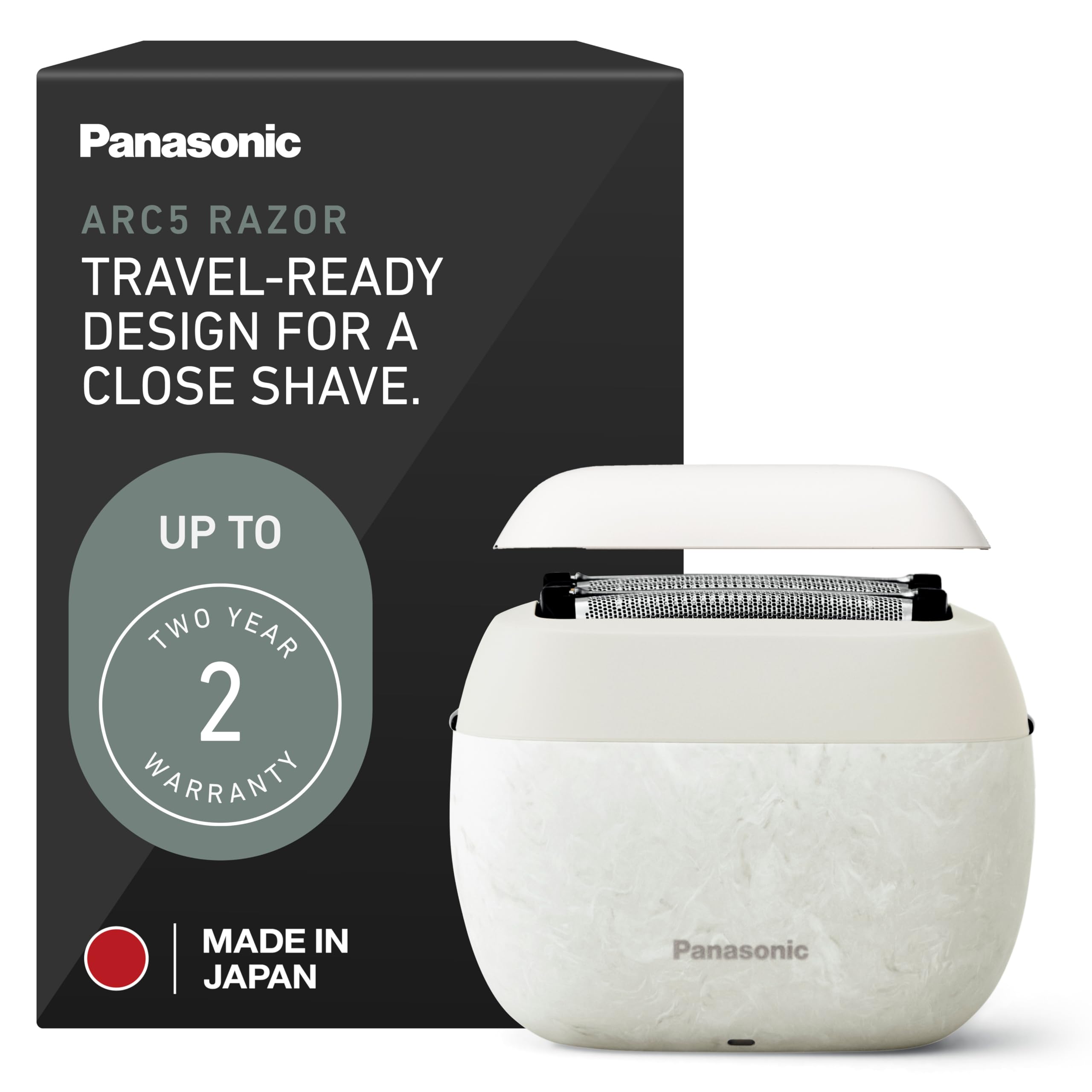 Panasonic ARC5 Electric Razor for Men with Pop-Up Trimmer, Wet/Dry 5-Blade Electric Shaver with Intelligent Shave Sensor and Multi-Flex Pivoting Head, ES-LV65-S (Silver)
