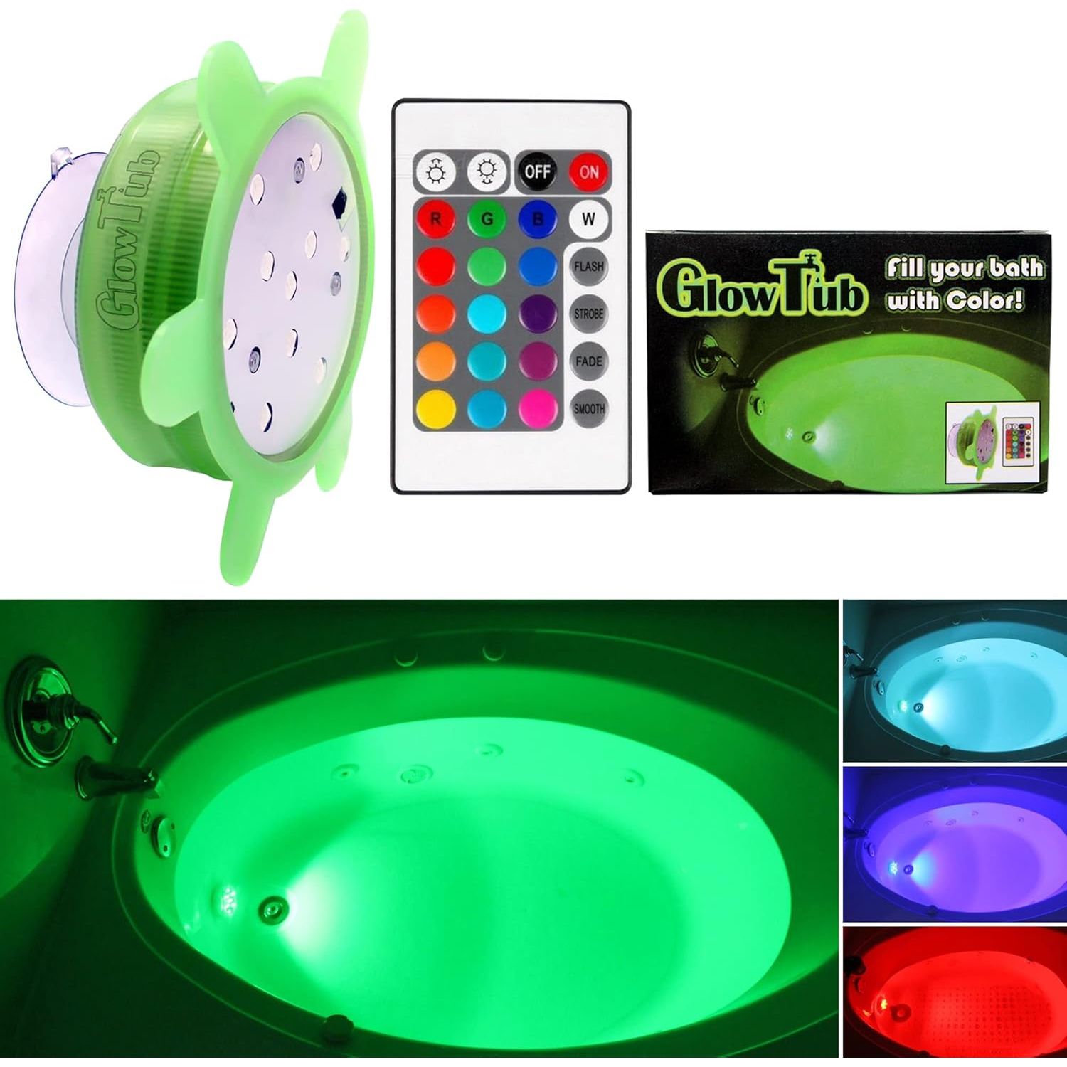 Buy now Underwater Remote Controlled LED Color Changing Light for Bathtub or spa - Battery Operated - Size 2.75 in. Default at indiglob india