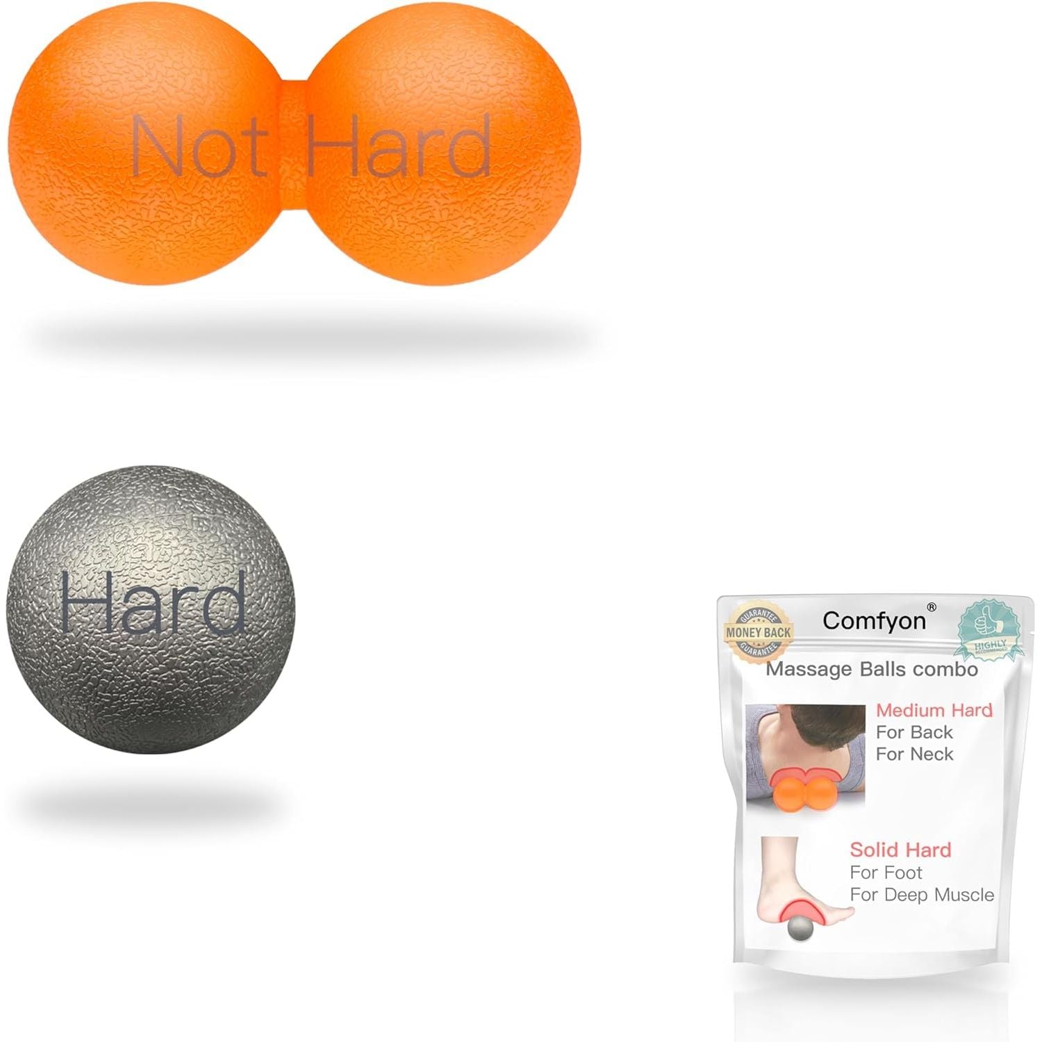 Buy now Plantar Fasciitis Relief Massage Ball – Lacrosse Ball, Foot Massage Roller & Myofascial Release Ball for Foot Pain, Trigger Point Therapy, Hard Ball for Deep Tissue & Fascia Massage Black&orange at indiglob india