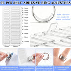114Pcs 3-in-1 Ring Sizers for Loose Rings, Anti-Slip, Reduce 0.5-1 Size
