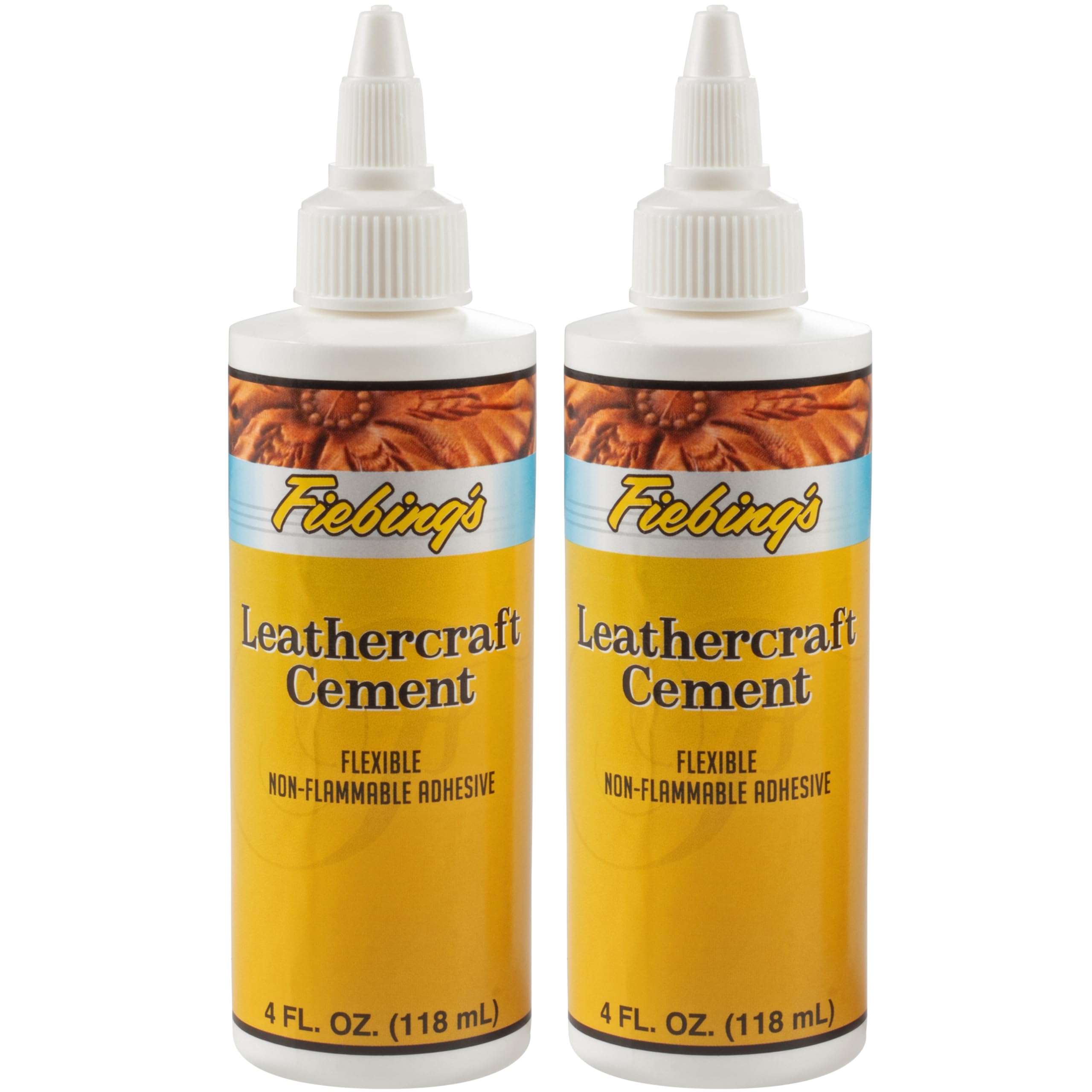 Buy now Fiebing's Leathercraft Cement - 4 oz Leather Glue Adhesive - Quick Drying, High Strength, Flexible, Permanent Bonding Leather Repair for Jackets, Shoes, Furniture, Purse - Non-Toxic & Non-Flammable at indiglob india
