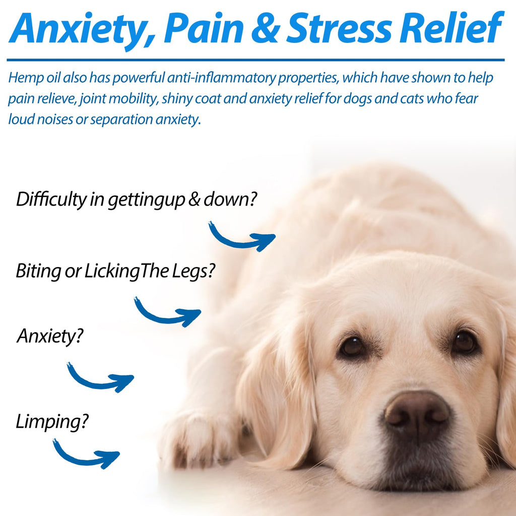 Oil for Dogs & Cats 60ML,Pet Oil for Pain,Skin,Arthritis Pain,Pain Relief,Calming,Omega 3,6,9 for Dog Emotions,Barking & Dog Joints,Supports & Maintains Healthy Joints (1 Pack, Blue)