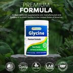 Best Naturals Glycine Powder 1 LB - Neurotransmitter & Relaxation Support