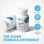 Objective Nutrients Thiamax TTFD Thiamine B1 Supplement | Vitamin B1 Supplement for Energy Focus | Highly Absorbable Vitamin B1 100mg with Magnesium – 60 Capsules