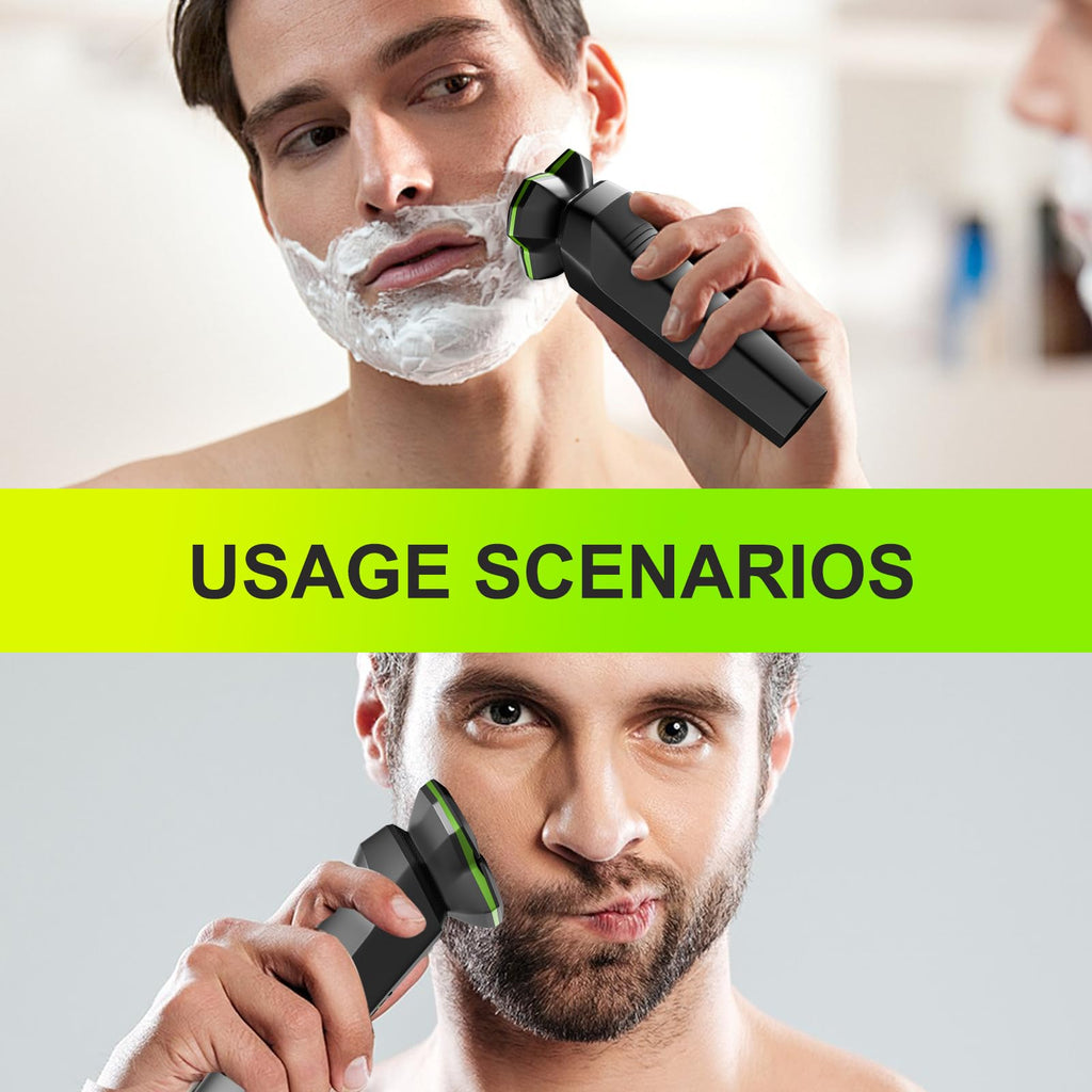 Electric Razor for Men with Magnetic Detachable Head