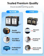 61XL Black Ink Cartridge Replacement for HP Ink 61 HP 61 Black Ink Cartridge HP 61 Fit for Envy 4500 5530 4501 4502 DeskJet 1000 1010 1050 1510 2050 2510 2540 OfficeJet 2620 4630 Printer (2 Black)